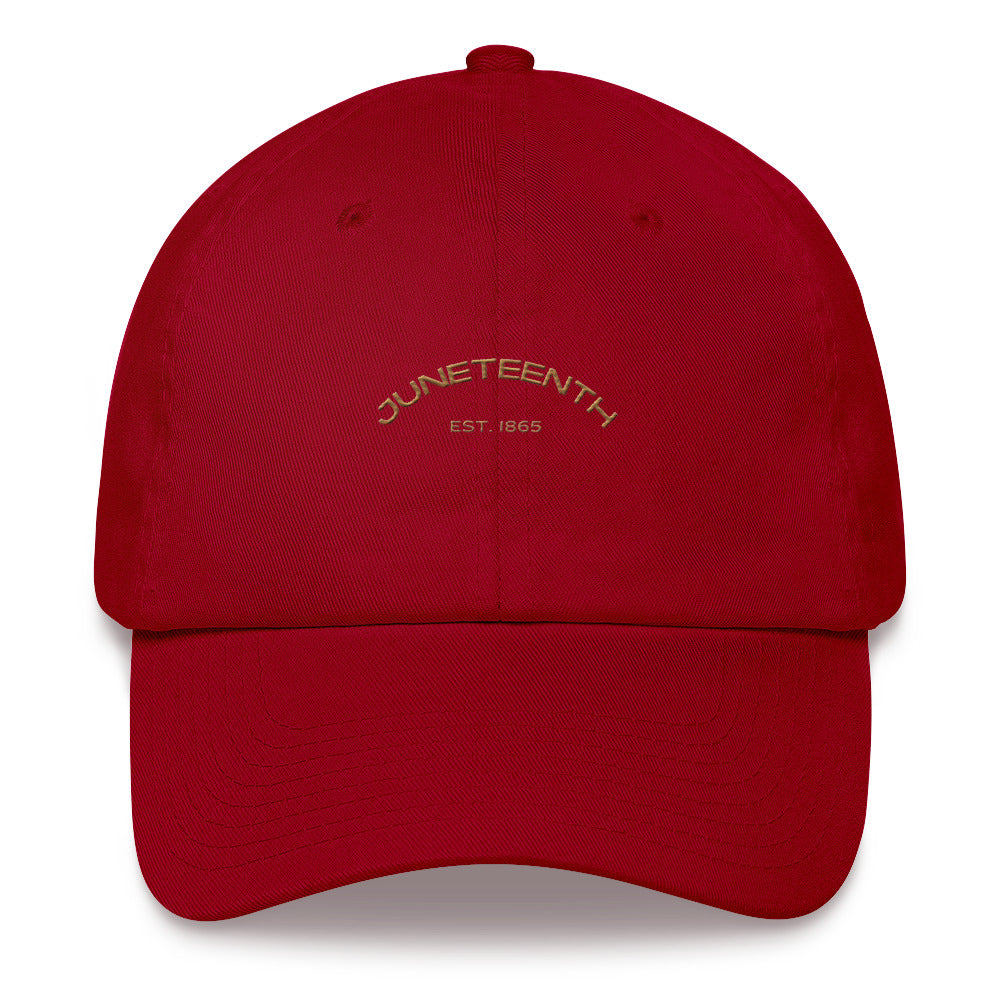 Premium Dad Hat, Juneteenth (Nude Font)