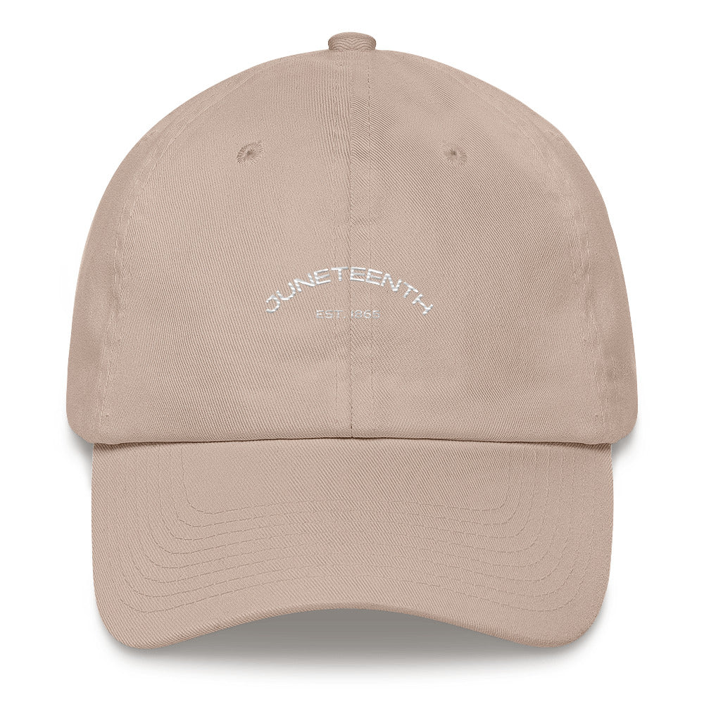Premium Dad Hat, Juneteenth (White Font)