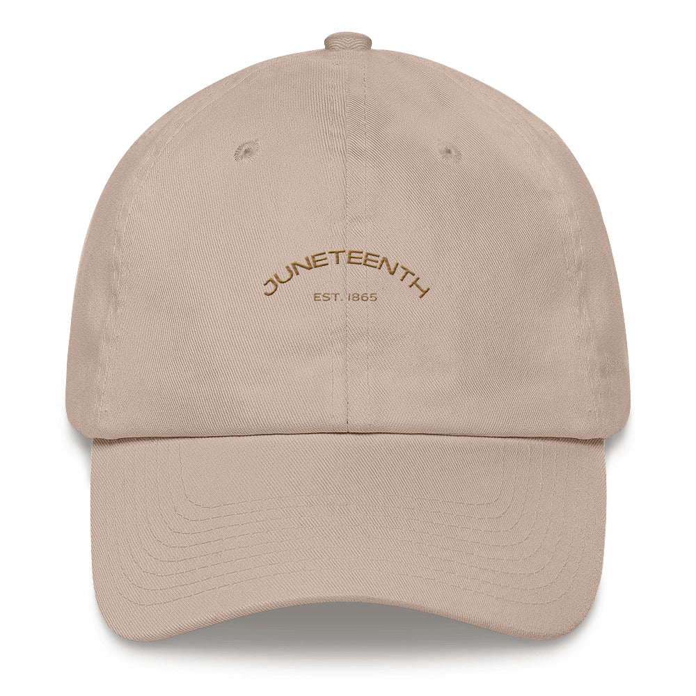 Premium Dad Hat, Juneteenth (Nude Font)