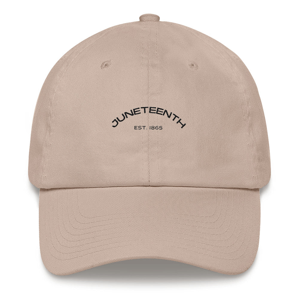 Premium Dad Hat, Juneteenth (Black Font)
