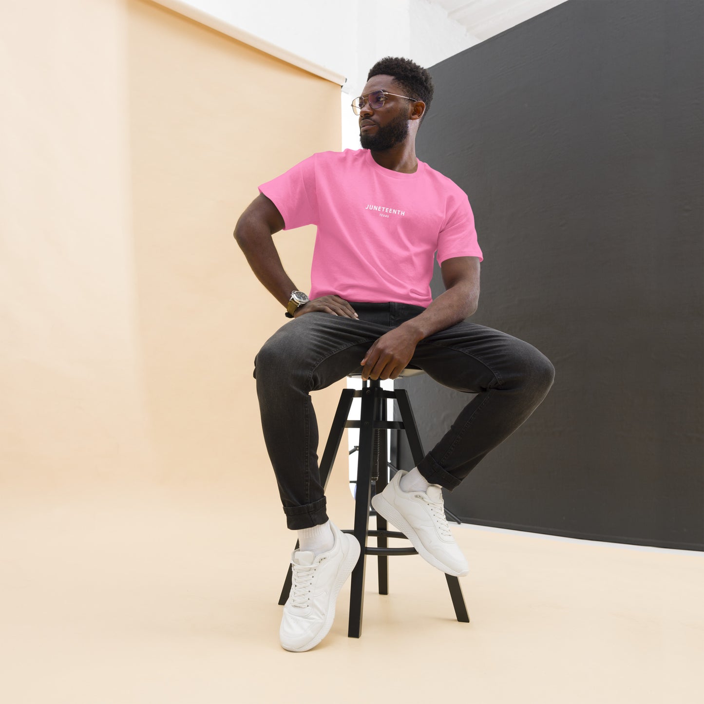 Men's Juneteenth Tee (White font)