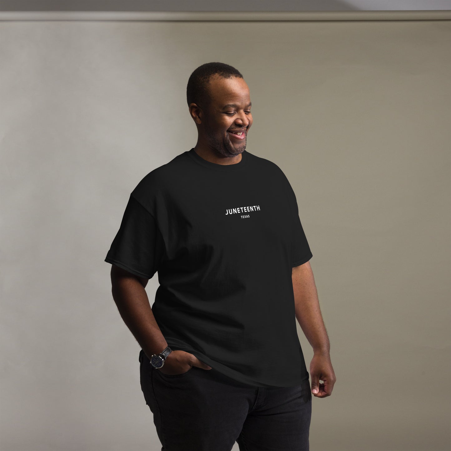 Men's Juneteenth Tee (White font)