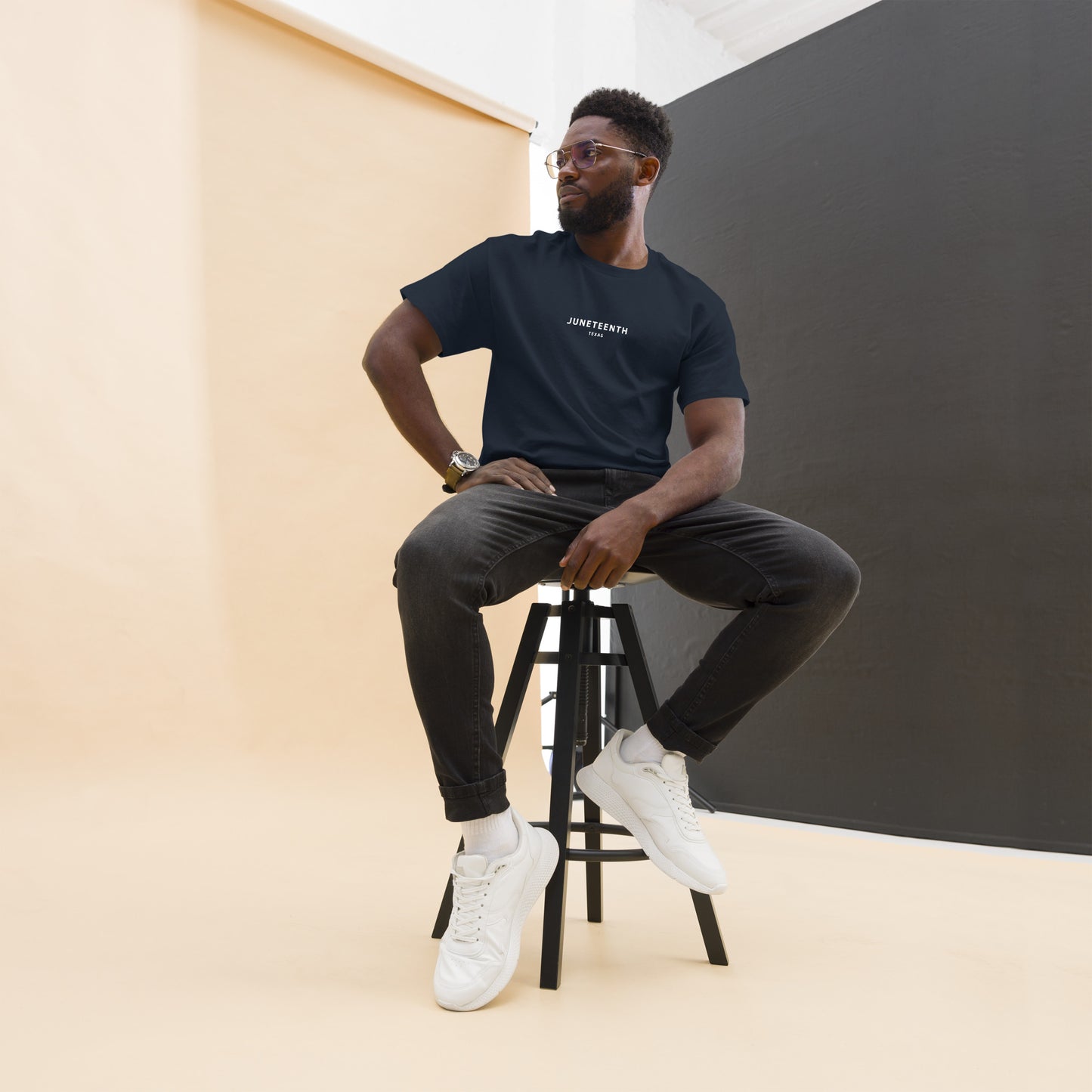 Men's Juneteenth Tee (White font)