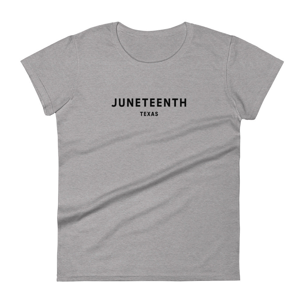 Fitted Juneteenth Tee (Black Font)