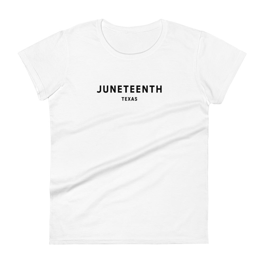 Fitted Juneteenth Tee (Black Font)