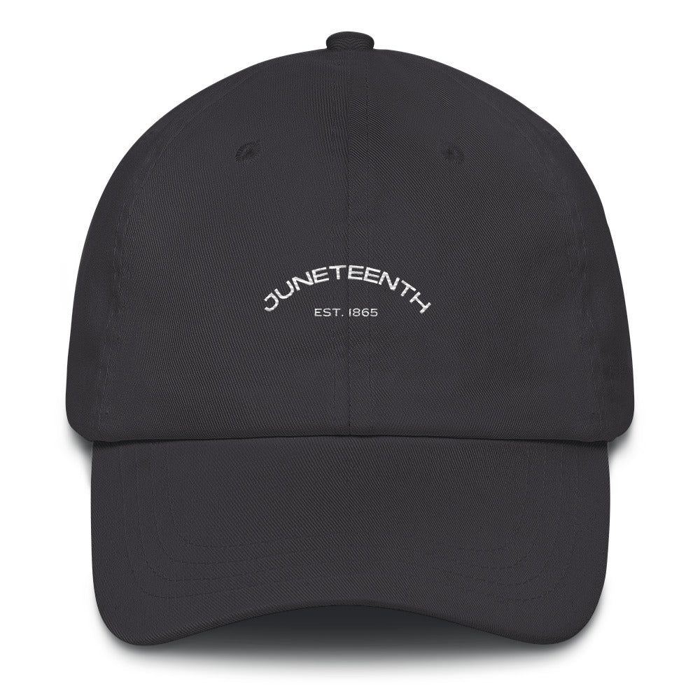 Premium Dad Hat, Juneteenth (White Font)