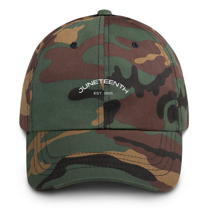 Premium Dad Hat, Juneteenth (White Font)