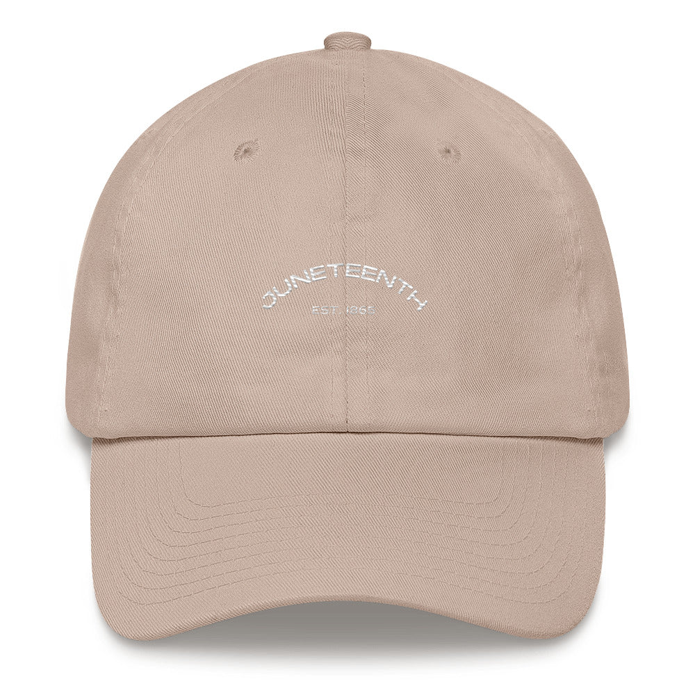 Premium Dad Hat, Juneteenth (White Font)
