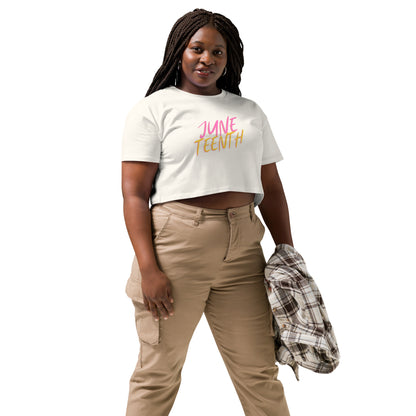 Juneteenth Vibes Crop Top