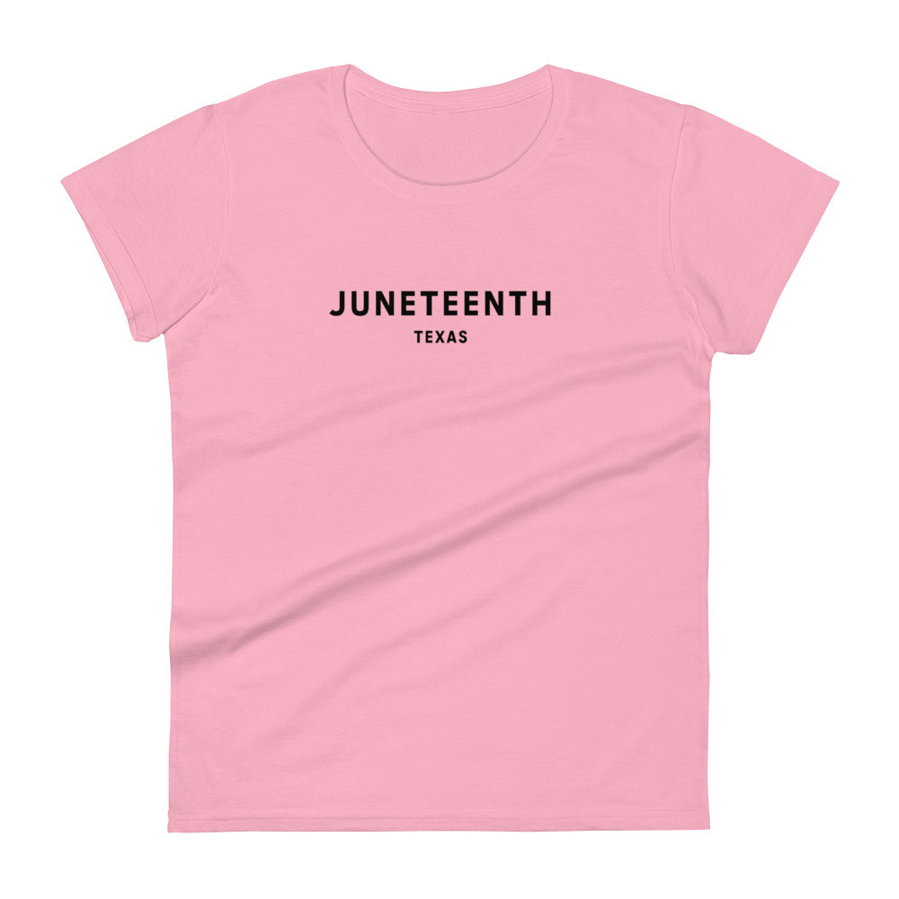 Fitted Juneteenth Tee (Black Font)