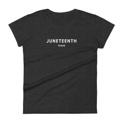 Fitted Juneteenth Tee (White Font)