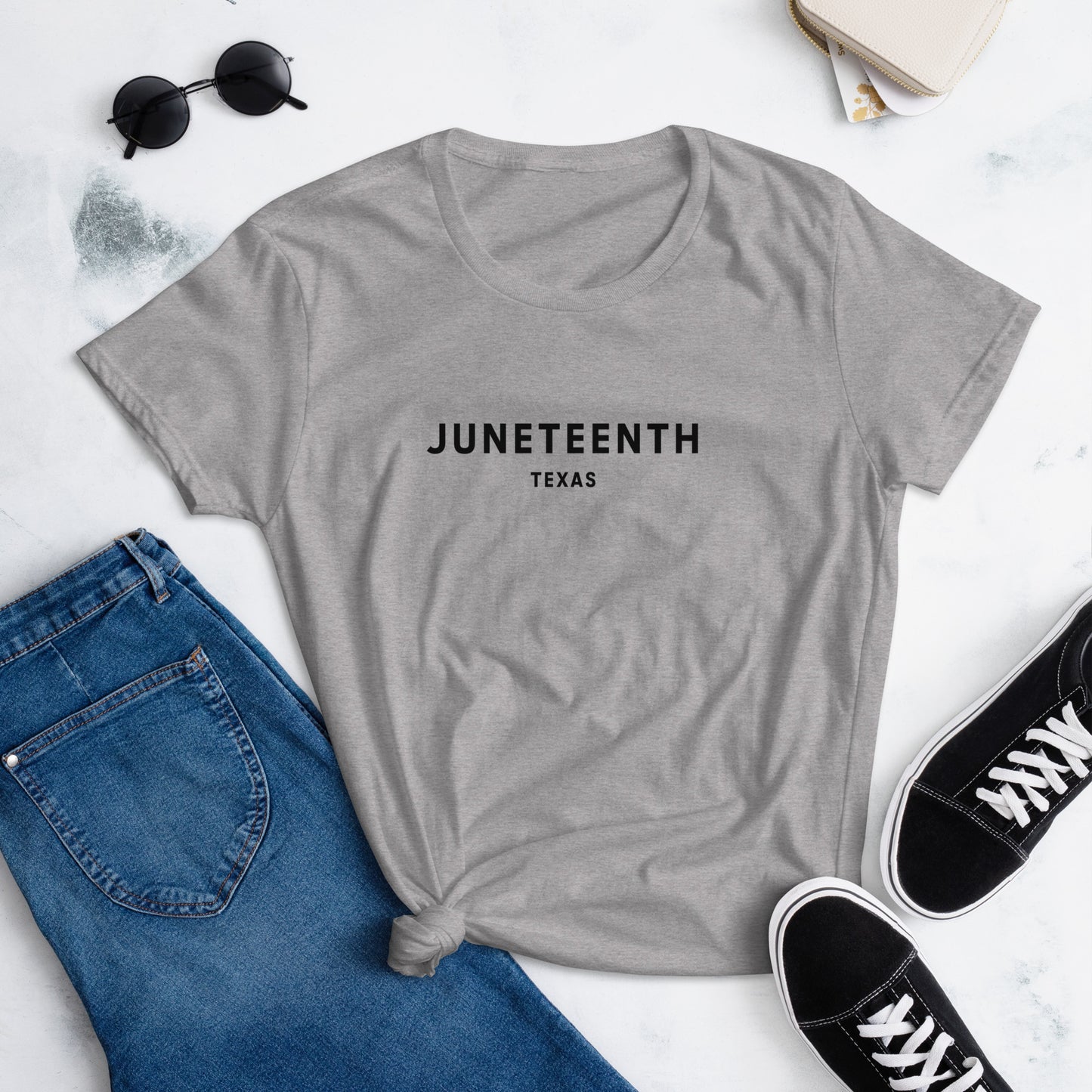 Fitted Juneteenth Tee (Black Font)